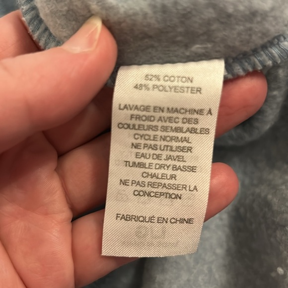 Tall Ships Trading Company Soft Blue Pull-Over Hoodie Sweatshirt, Sz L - Picture 7 of 7